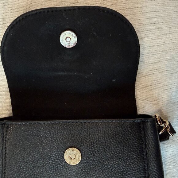 Crossbody Pebbled Black Leather Shay Purse | Bandolier - Picture 3 of 6